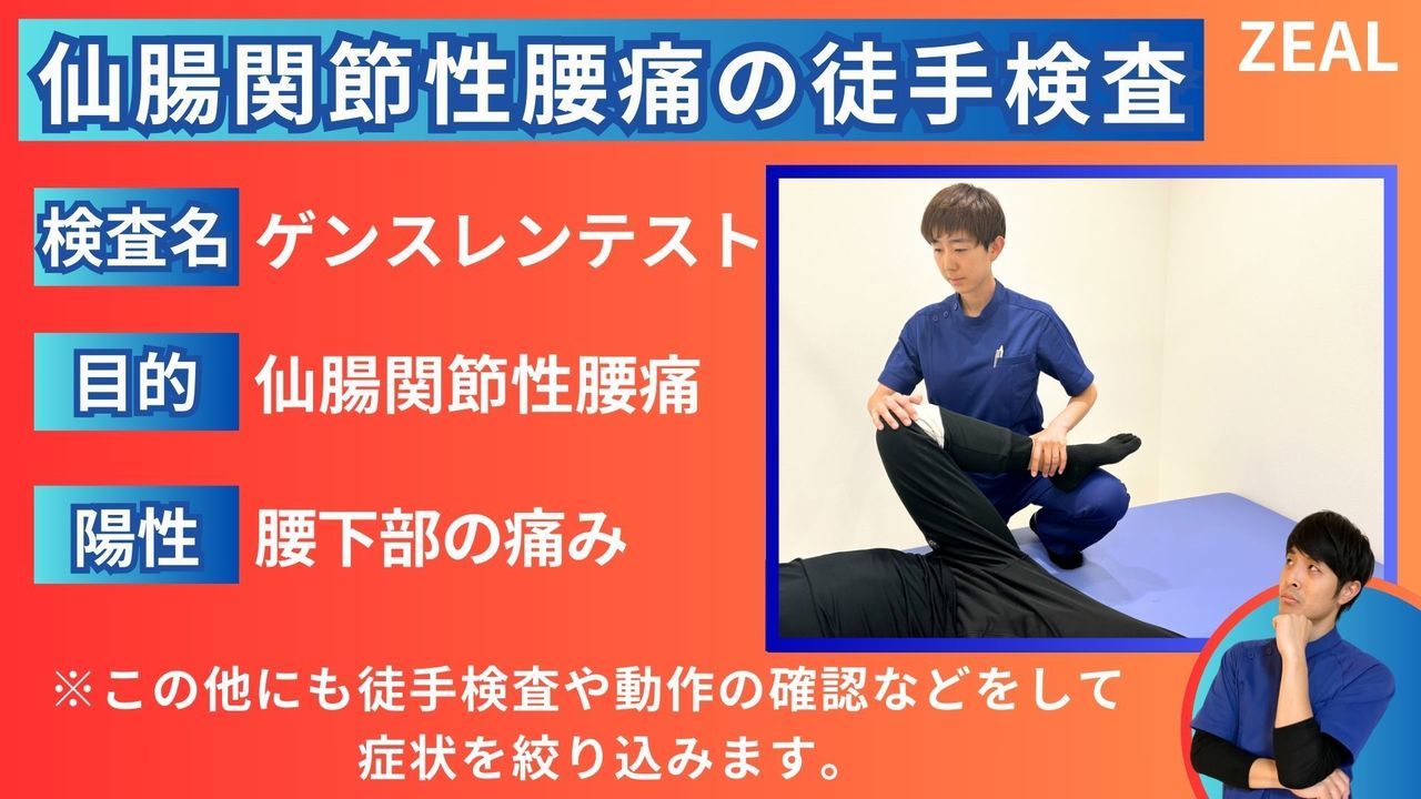 岡山県倉敷市西中新田６２１−４｜ジール鍼灸整骨院倉敷院｜ぎっくり腰の検査