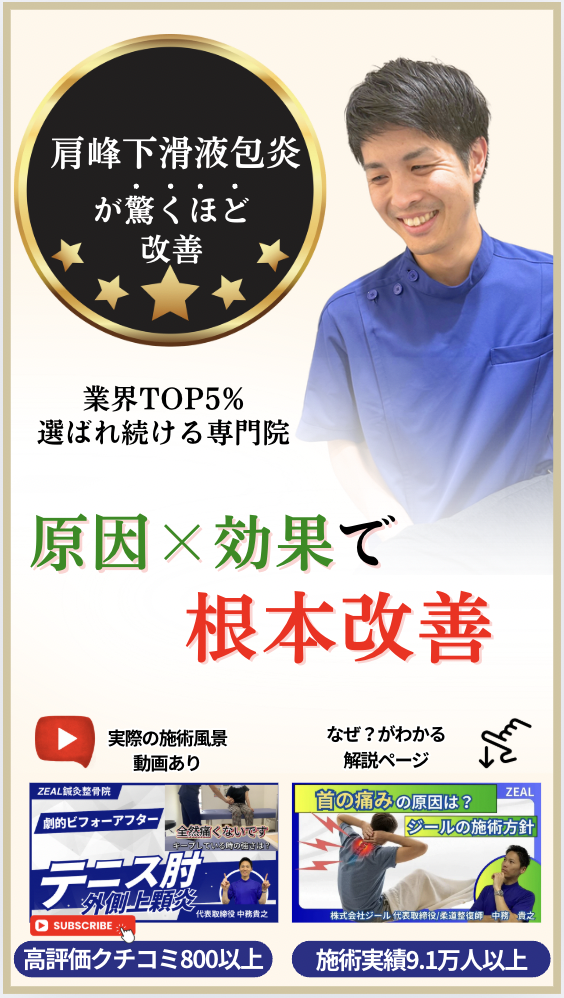 肩峰下滑液包炎｜倉敷市ジール鍼灸整骨院
